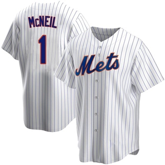 Men's Jeff McNeil New York White Replica Home Baseball Jersey (Unsigned No Brands/Logos)