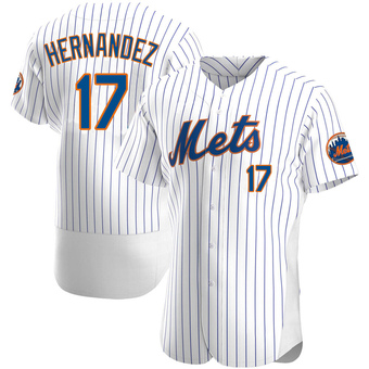 Men's Keith Hernandez New York White Authentic Home Baseball Jersey (Unsigned No Brands/Logos)