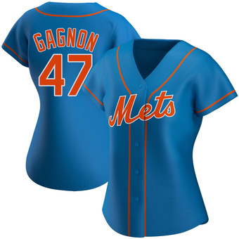 Women's Drew Gagnon New York Royal Replica Alternate Baseball Jersey (Unsigned No Brands/Logos)
