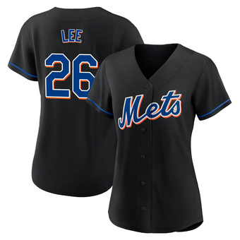 Women's Khalil Lee New York Black Authentic 2022 Alternate Baseball Jersey (Unsigned No Brands/Logos)