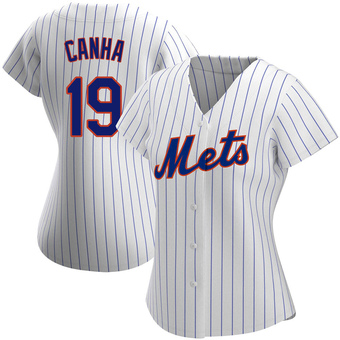 Women's Mark Canha New York White Replica Home Baseball Jersey (Unsigned No Brands/Logos)