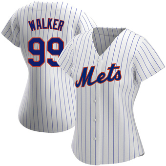 Women's Taijuan Walker New York White Authentic Home Baseball Jersey (Unsigned No Brands/Logos)