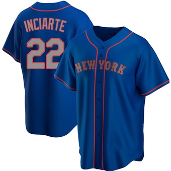 Youth Ender Inciarte New York Royal Replica Alternate Road Baseball Jersey (Unsigned No Brands/Logos)