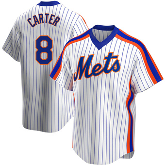 Youth Gary Carter New York White Replica Home Cooperstown Collection Baseball Jersey (Unsigned No Brands/Logos)