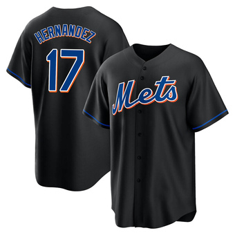 Youth Keith Hernandez New York Black Replica 2022 Alternate Baseball Jersey (Unsigned No Brands/Logos)