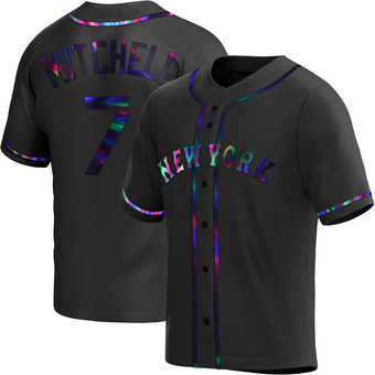 Youth Kevin Mitchell New York Black Holographic Replica Alternate Baseball Jersey (Unsigned No Brands/Logos)