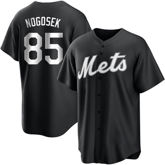 Youth Stephen Nogosek New York Black/White Replica Baseball Jersey (Unsigned No Brands/Logos)