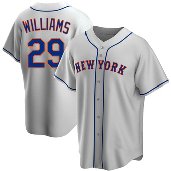 Youth Trevor Williams New York Gray Replica Road Baseball Jersey (Unsigned No Brands/Logos)